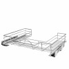 5786-30CR 30" P-O Wire U Shaped Basket Soft Close For Base Organizer-Steel-Chrome | Kunal Kitchens