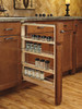 432-BFBBSC-3C Filler with Soft-Close Slide for Base Cabinet - 432BFBBSC3C-Wood-Light Brown | Kunal Kitchens