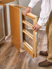 438-BC-3C 3" Wood Pullout Base Organizer-Wood-Light Brown | Kunal Kitchens