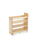 448-BDDSC-8C 8" Wood P-O For Door/Drawer Cab W/Blum Sc For Base Organizer-Wood-Light Brown | Kunal Kitchens