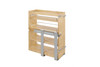 449-BCSC-8C 8" Face Frame Side Mount Base Organizer For Base Organizer-Wood-Light Brown | Kunal Kitchens