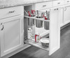 5322UT-BCSC-8-MP 8" Maple Utensil Organizer W/Blum Sc For Base Organizer-Steel-Chrome/Maple | Kunal Kitchens