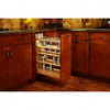 448-BCSC-8C 8" Dm Wood P-O Soft-Close Blum Slides For Base Organizer-Wood-Light Brown | Kunal Kitchens
