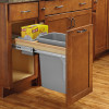 4WCTM-12BBSCDM1 Sgl Sm 35 Qt Top-Mount Soft Close Ball Bearing 12' Wide For Waste Container-Wood-Light Brown | Kunal Kitchens