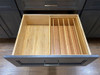PLO13 Wood Pan/Lid Organizer (Fits Deep Drawers) - 13" W X 19-5/8" D X 6" H - Bamboo | Kunal Kitchens