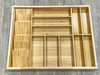 DOKIT-Caserta Caserta Drawer Organizer Kit - 25-1/8" W X 19-5/8" D X 2-7/16" H - Bamboo | Kunal Kitchens