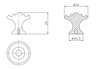 BP18439142 Traditional Metal Knob - 1843 | Kunal Kitchens