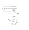 BP356011195 Modern Metal Knob - 3560 | Kunal Kitchens