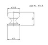 BP39313140 Traditional Brass Knob - 3931 | Kunal Kitchens