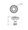 BP74032BORB Traditional Metal Knob - 740 | Kunal Kitchens