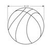 BP935000 Eclectic Resin Basketball Knob - 935000 | Kunal Kitchens
