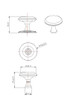 BP224840CHBRZ Transitional Metal Wardrobe Knob - 2248 | Kunal Kitchens