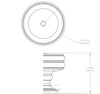 BP872535900 Modern Metal Knob - 8725 | Kunal Kitchens