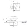 BP885245144 Eclectic Glass Knob - 8852 | Kunal Kitchens
