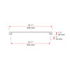 BP8160320195 Modern Metal Pull - 8160 | Kunal Kitchens