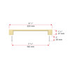 BP8160192160 Modern Metal Pull - 8160 | Kunal Kitchens
