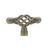 BP10555908 Birdcage Knob. Delicate Detail For Your Elegant Décor. An Old-Fashioned Influence With A Bold Impact | Kunal Kitchens