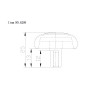 BP209BORB Traditional Metal Knob - 209 | Kunal Kitchens