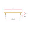 BP3060192160 Modern Metal Pull - 3060 | Kunal Kitchens