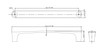 BP7345192195 Modern Metal Pull - 7345 | Kunal Kitchens