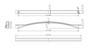 BP8232224900 Modern Metal Pull - 8232 | Kunal Kitchens