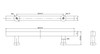 BP8864128195 Modern Metal Pull - 8864 | Kunal Kitchens