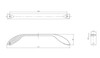 BP9455160900 Modern Metal Pull - 9455 | Kunal Kitchens