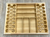 DOKIT-Casoria (Installed) - Casoria Drawer Organizer Kit (recommended for 30" wide drawer - trim to fit) - Wood Cutlery Tray Organizer (CTO30) with (2) K-Cup Inserts (KCI6) - 25-1/8" W x 19-5/8" D x 2-7/16" H - Bamboo | Kunal Kitchens