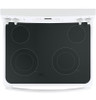JB645DKWW - 3A-Ranges Electric White-GE - 30" GLASS TOP ELECTRIC RANGE  - SELF CLEAN OVEN - WHITE | Kunal Kitchens