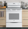 JB645DKWW - 3A-Ranges Electric White-GE - 30" GLASS TOP ELECTRIC RANGE  - SELF CLEAN OVEN - WHITE | Kunal Kitchens