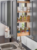 448BBSCWC8C 8" Wall Cabinet Pull-Out W/ Soft Close For Wall Org-Wood-Light Brown | Kunal Kitchens