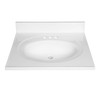 MT2522W - CULTURED MARBLE VANITY TOP (WHITE) | Kunal Kitchens