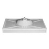 MT4322W - CULTURED MARBLE VANITY TOP (WHITE) | Kunal Kitchens