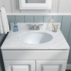 SIN-POR-UNDOVLBISQ-1714 - UNDERMOUNT MEDIUM OVAL PORCELAIN LAVATORY BOWL