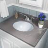 SIN-POR-UNDOVLWHT-1512 - UNDERMOUNT SMALL OVAL PORCELAIN LAVATORY BOWL