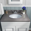 SIN-POR-UNDOVLWHT-1512 - UNDERMOUNT SMALL OVAL PORCELAIN LAVATORY BOWL