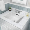 SIN-POR-VURWH-2015FL - UNDERMOUNT FLAT BOTTOM RECTANGULAR PORCELAIN LAVATORY BOWL