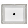 SIN-POR-VURWH-2015FL - UNDERMOUNT FLAT BOTTOM RECTANGULAR PORCELAIN LAVATORY BOWL | Kunal Kitchens