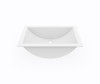 UC-1913 (WHITE) - SWANSTONE UNDERMOUNT RECTANGLE BOWL LAVATORY SINK | Kunal Kitchens