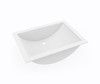 UC-1913 (WHITE) - SWANSTONE UNDERMOUNT RECTANGLE BOWL LAVATORY SINK | Kunal Kitchens