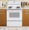 JBS360DMWW - 1A-Ranges Electric White-GE - 30" ELECTRIC COIL RANGE- MANUAL CLEAN OVEN - WHITE | Kunal Kitchens