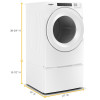 WED5620HW - 7.4 cu. ft. Front Load Electric Dryer with Intuitive Touch Controls | Kunal Kitchens
