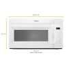 WMH31017HW - Option B WHIRLPOOL - 30" - OTR - MICRO / HOOD COMBINATION - CONVERTIBLE  - WHITE | Kunal Kitchens