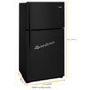 WRT541SZDB - Black Top Freezers 21 TF-G | Kunal Kitchens