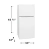 FFHT2045VW - White Top Freezers 20.0 TF-G