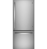 GBE21DYKFS - Stainless - 20.9BF - Door , H-69.88 X W-29.75 X Depth W/o Door-29.75 Bottom Freezers GE