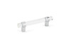 BP02069614011 Modern Glass and Metal Pull - 0206 | Kunal Kitchens