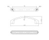 BP272709614001 Modern Crystal and Metal Pull - 2727 | Kunal Kitchens