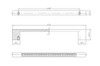BP353512814001 Modern Metal and Crystal Pull - 3535 | Kunal Kitchens