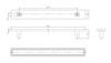 BP373712814001 Modern Metal and Crystal Pull - 3737 | Kunal Kitchens